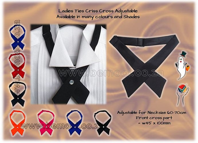 Color Ladies Tie Criss Cross Ties